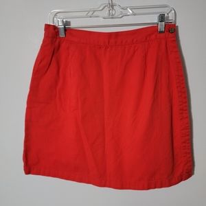 White Stag 100% Cotton Skorts‎ Women Size 12 Red/Orange Color